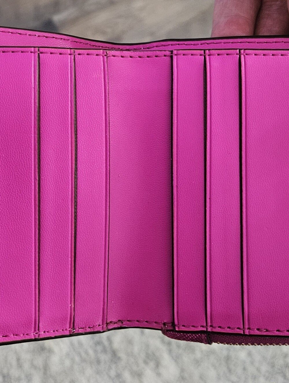 Kate Spade Lola Glitter L Zip Bifold Wallet - Fuchsia Sparkle - Picture 2 of 7